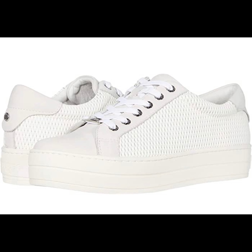 J Slides Hippie Laser White Leather Sneakers